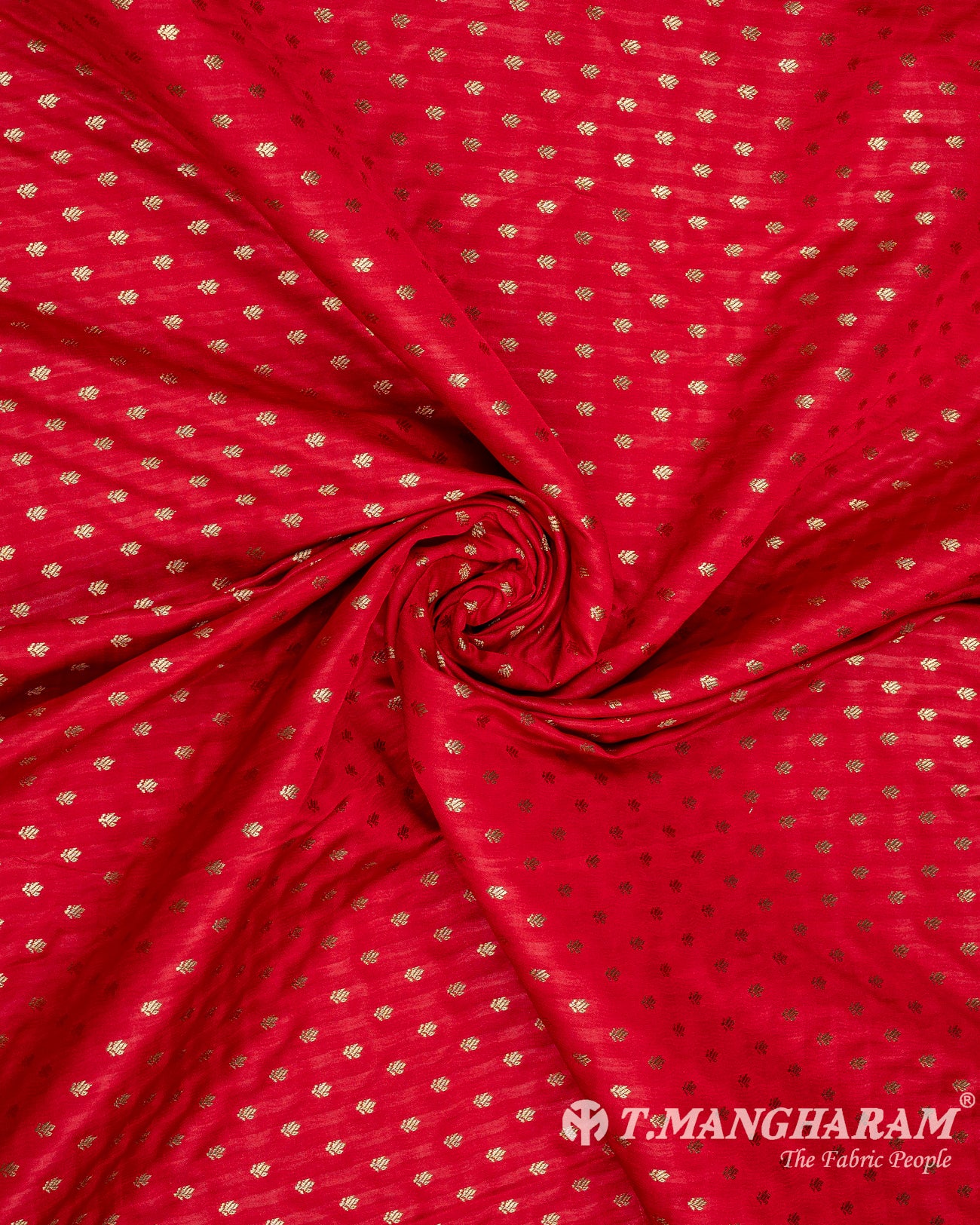 Red Banaras Fabric - EC9498 view-1