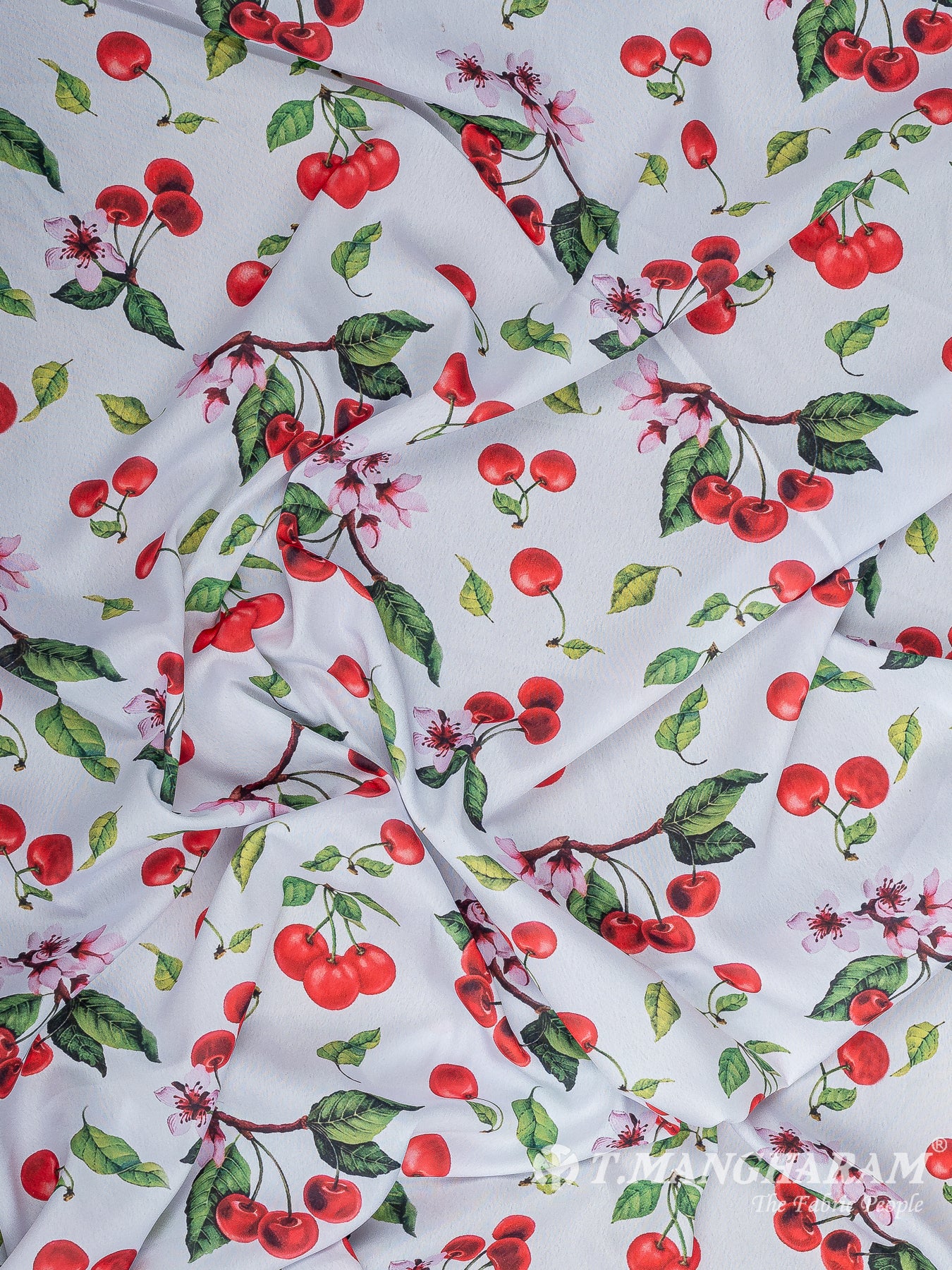 White Crepe Fabric - EC11238