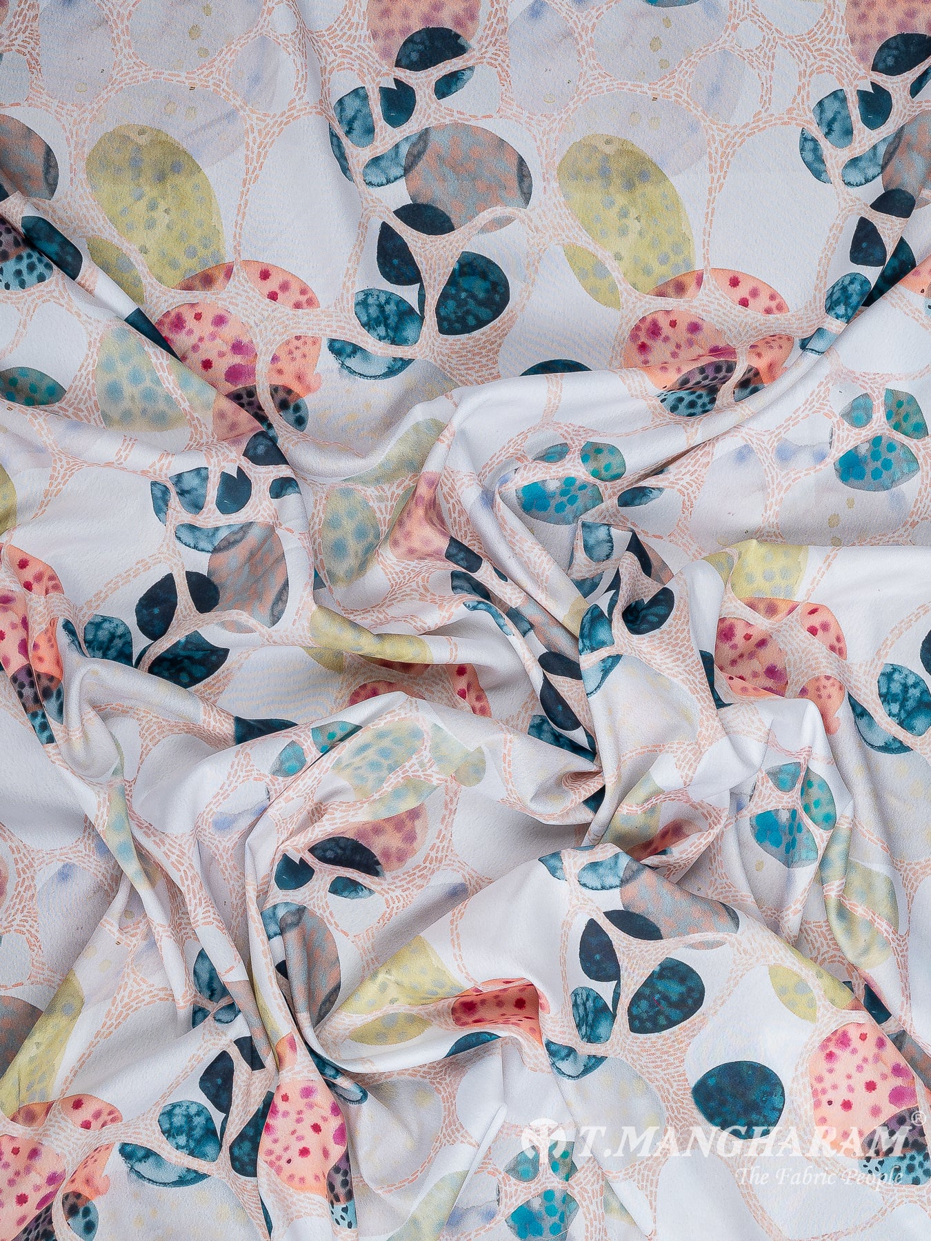 Peach Crepe Fabric - EC11229