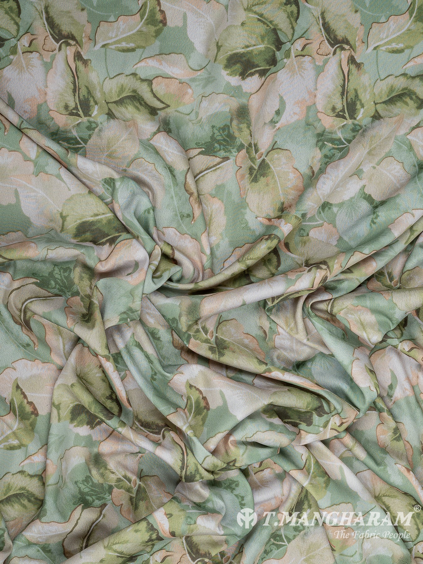 Green Crepe Fabric - EC11233