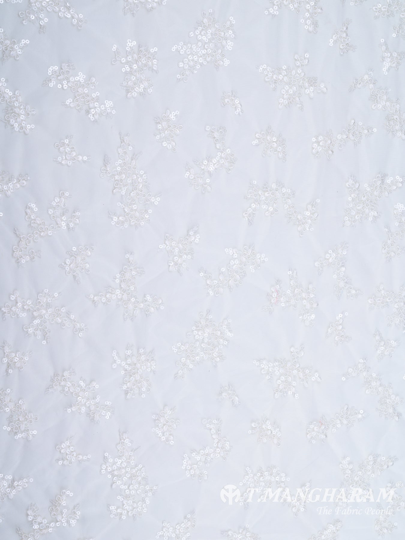White Fancy Net Fabric - EB5764 view-3