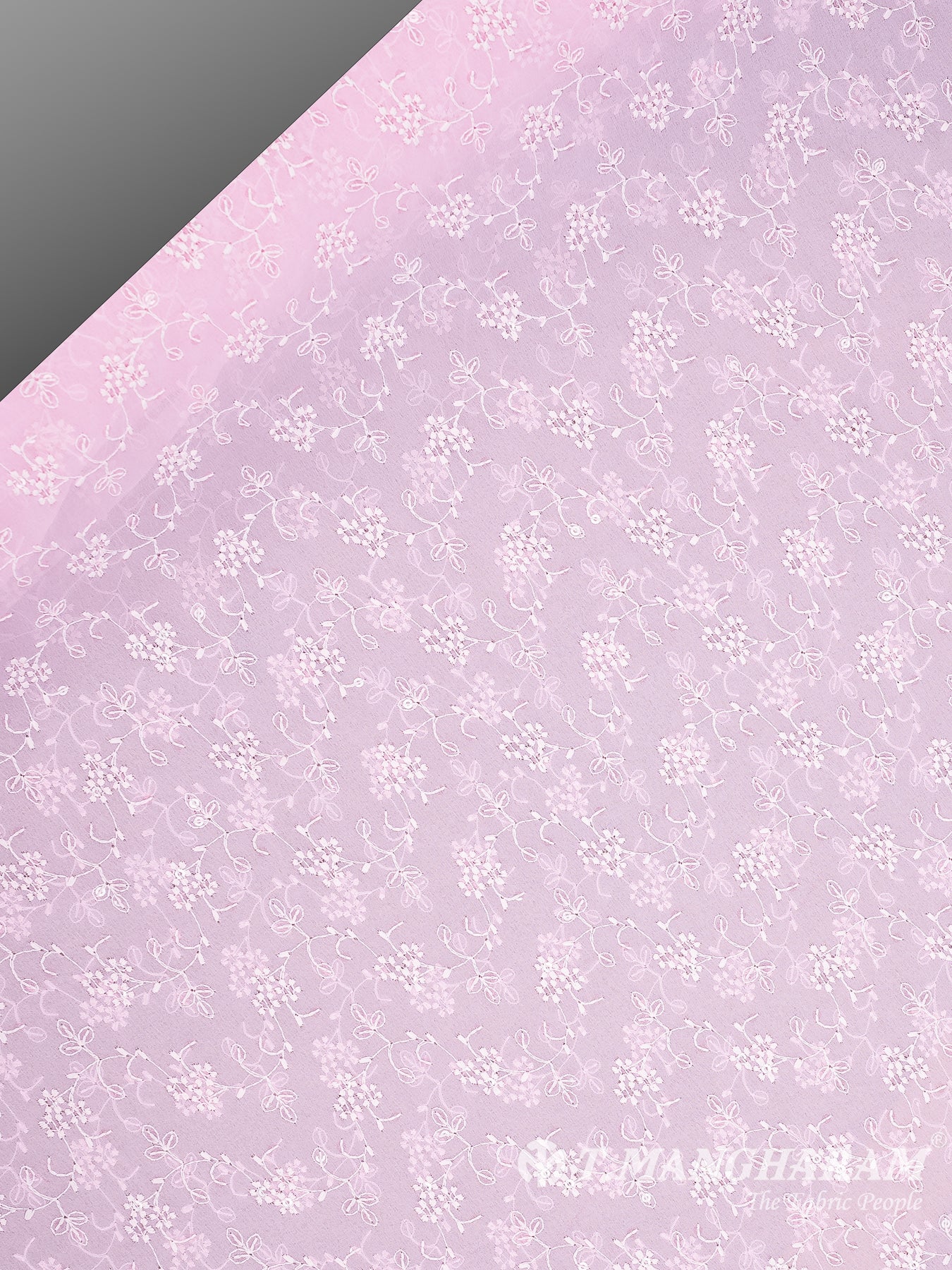 Pink Georgette Fabric - EC8151 view-2