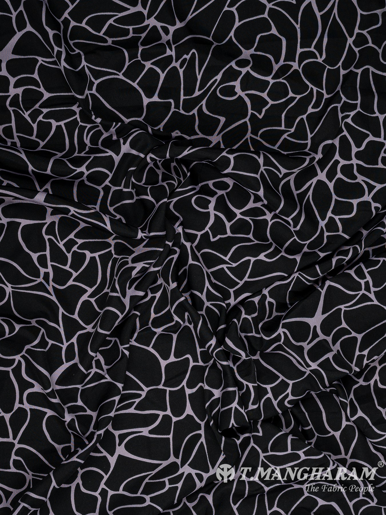 Black Crepe Fabric - EB8223