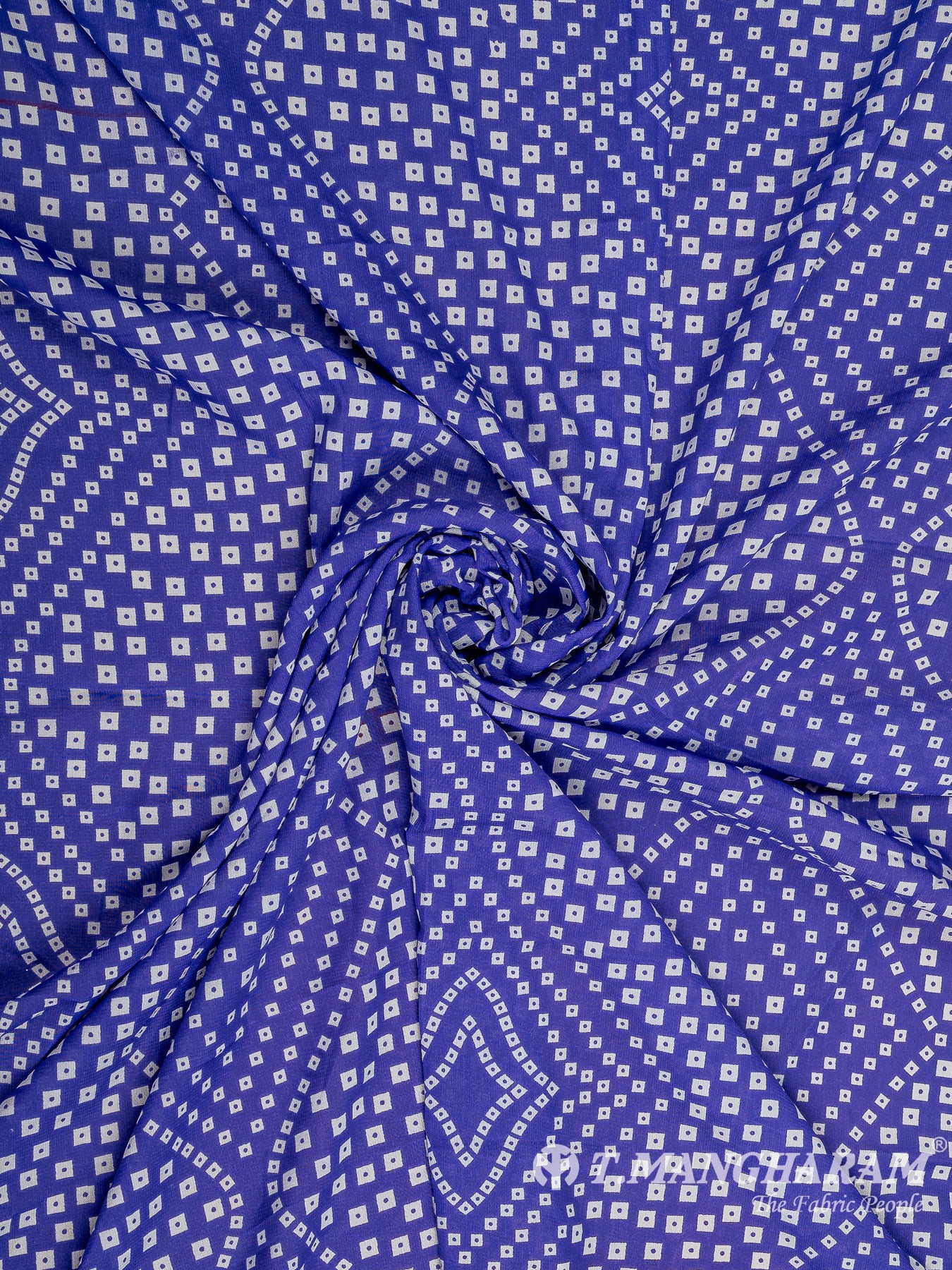 Blue Crepe Fabric - EC9757 view-1