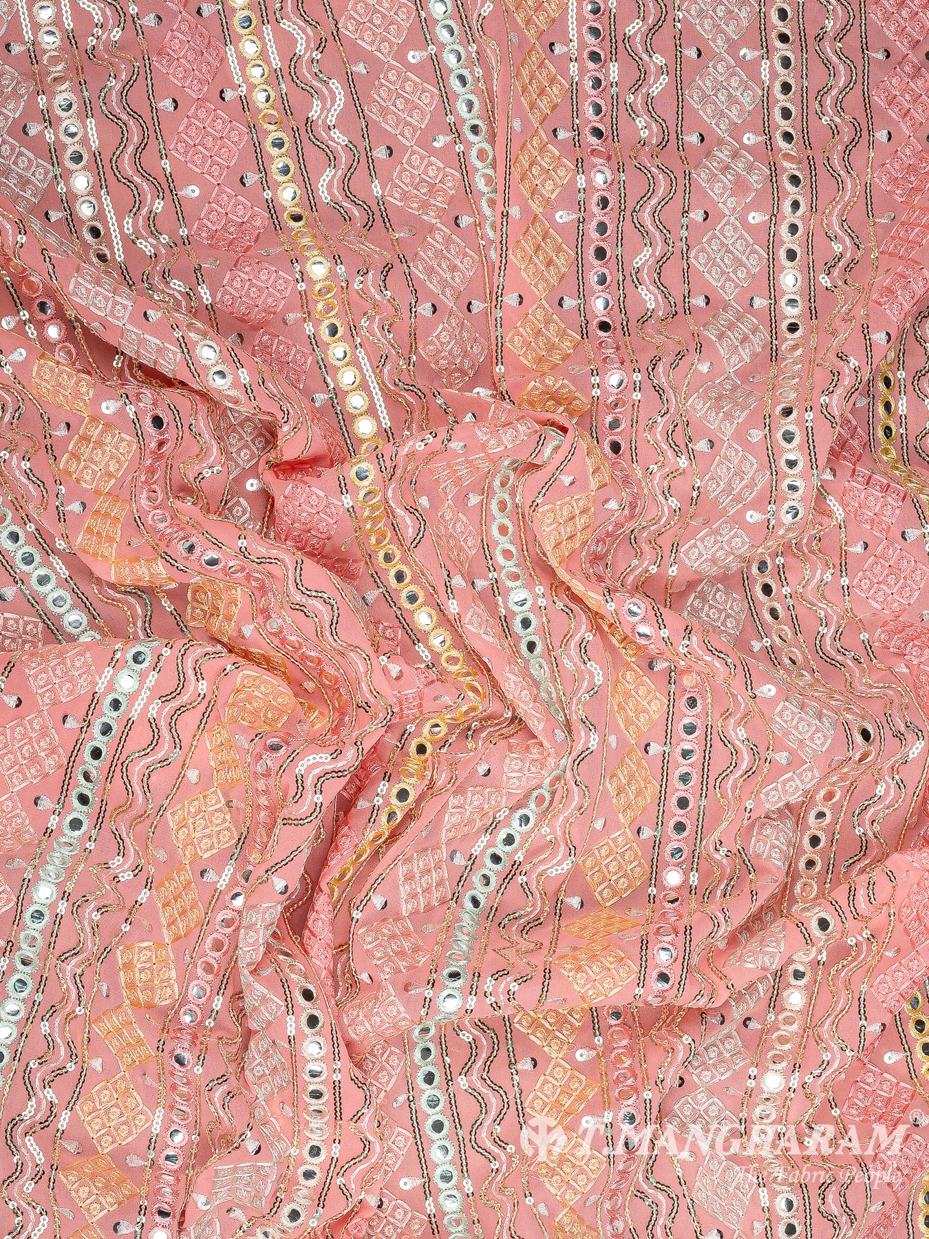 Pink Georgette Fabric - EB8170