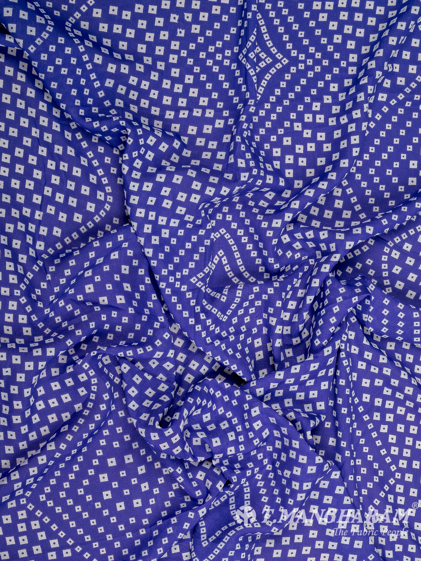 Blue Crepe Fabric - EC9757 view-4