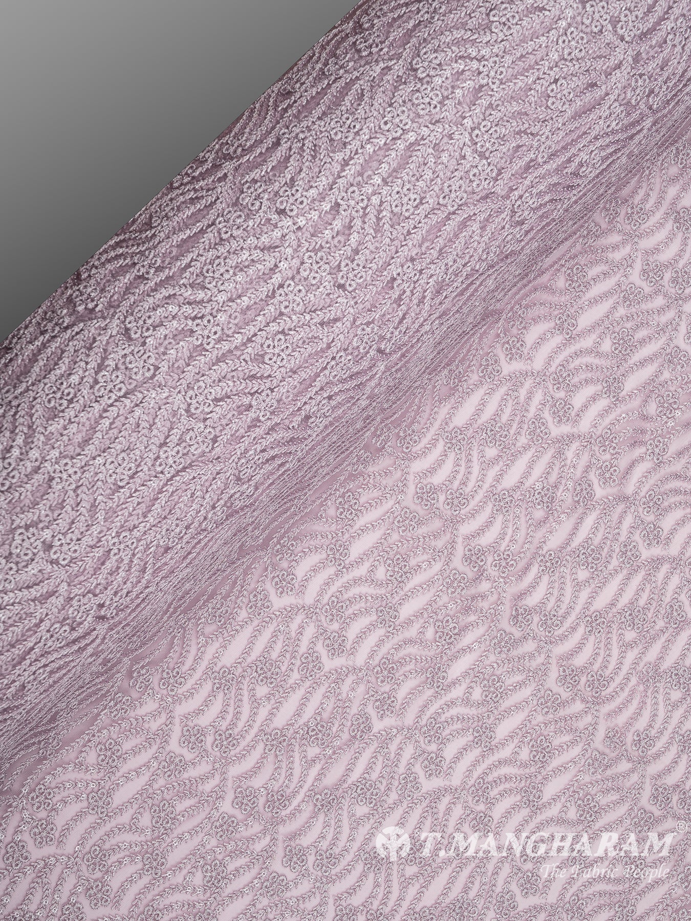 Pink Net Embroidery Fabric - EC8430 view-2