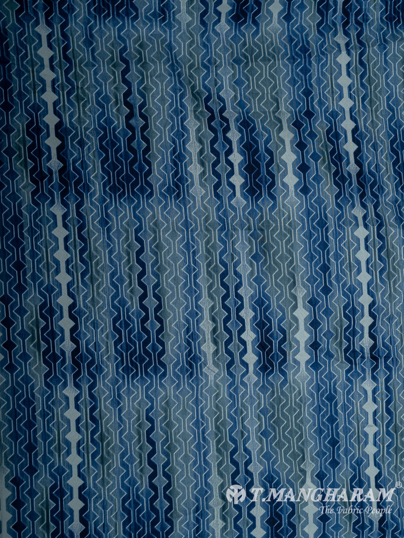 Blue Crepe Fabric - EB8221