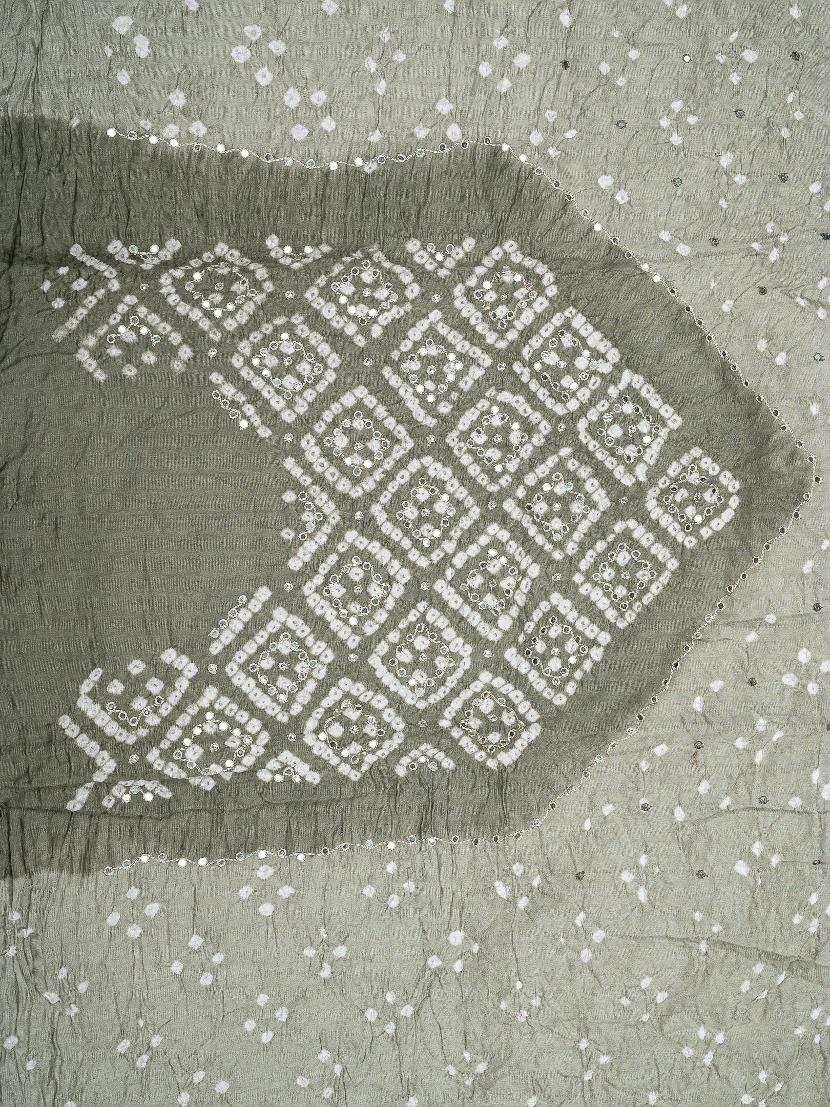 Grey Cotton Chudidhar Fabric Set - EG1734 view-2