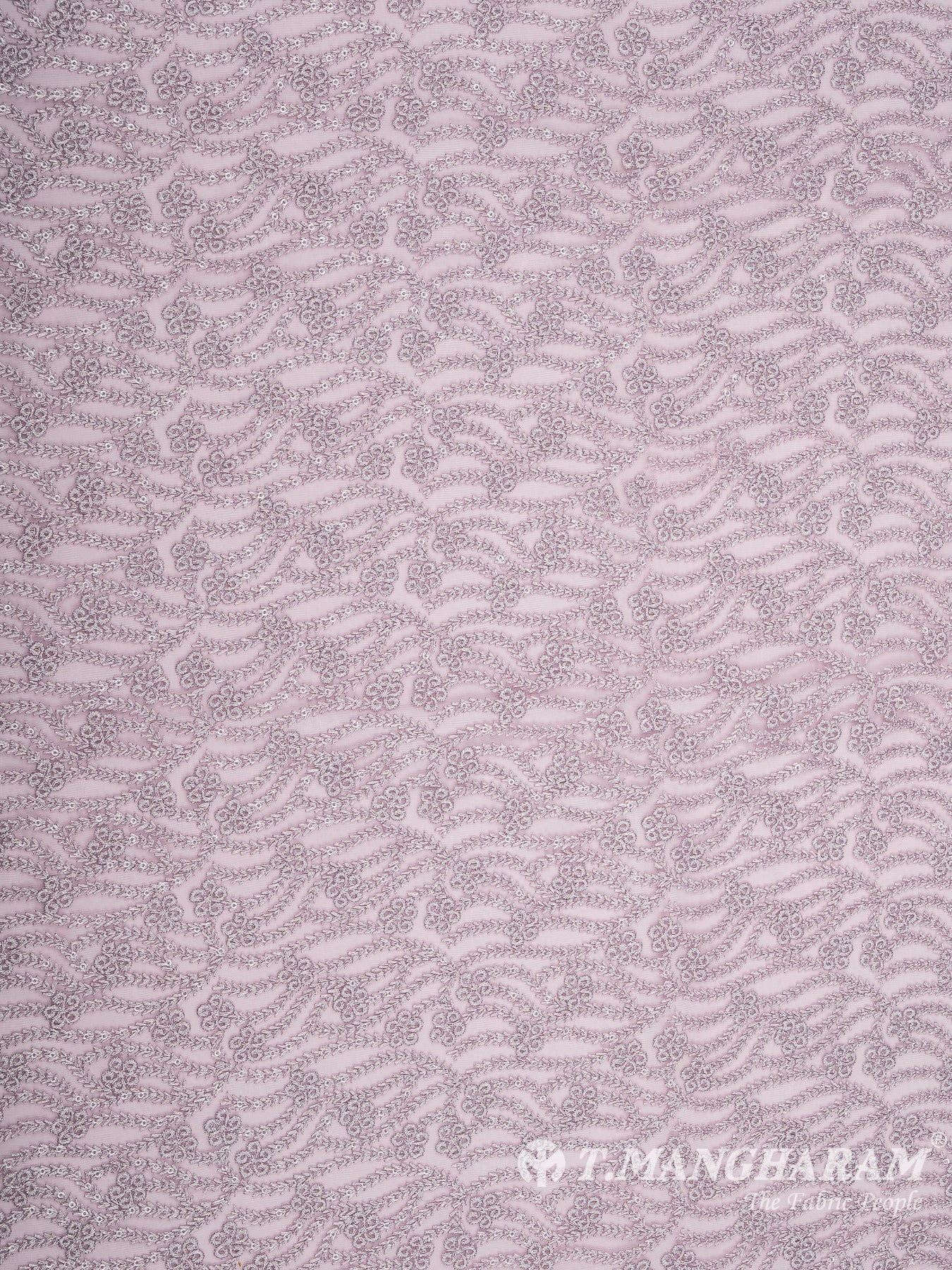 Pink Net Embroidery Fabric - EC8430 view-3