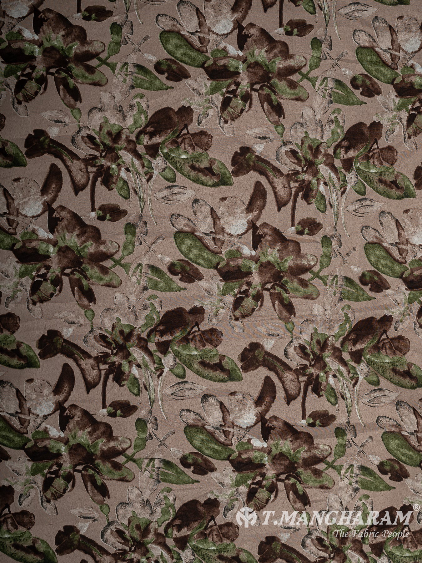 Brown Crepe Fabric - EB8259