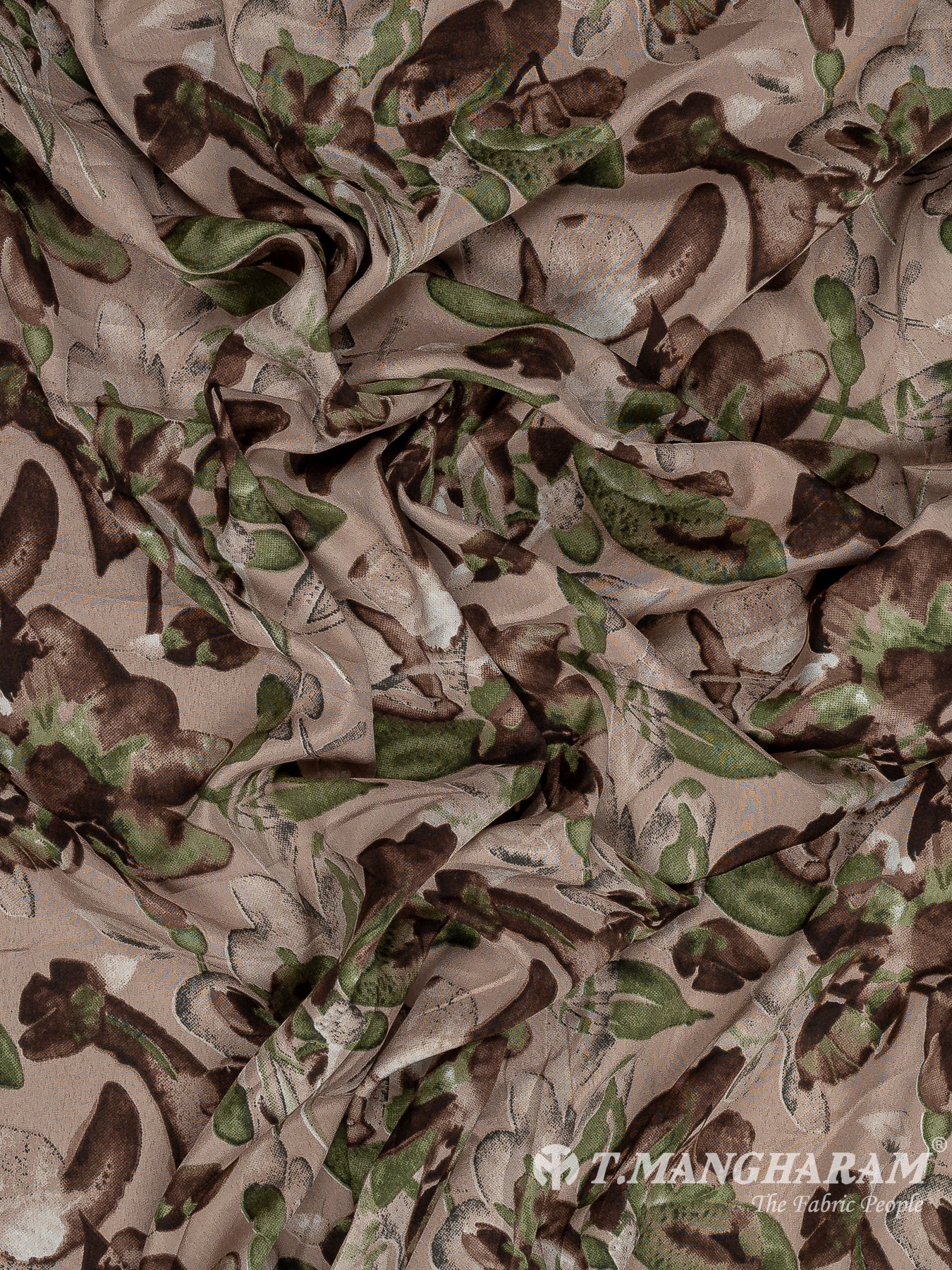 Brown Crepe Fabric - EB8259