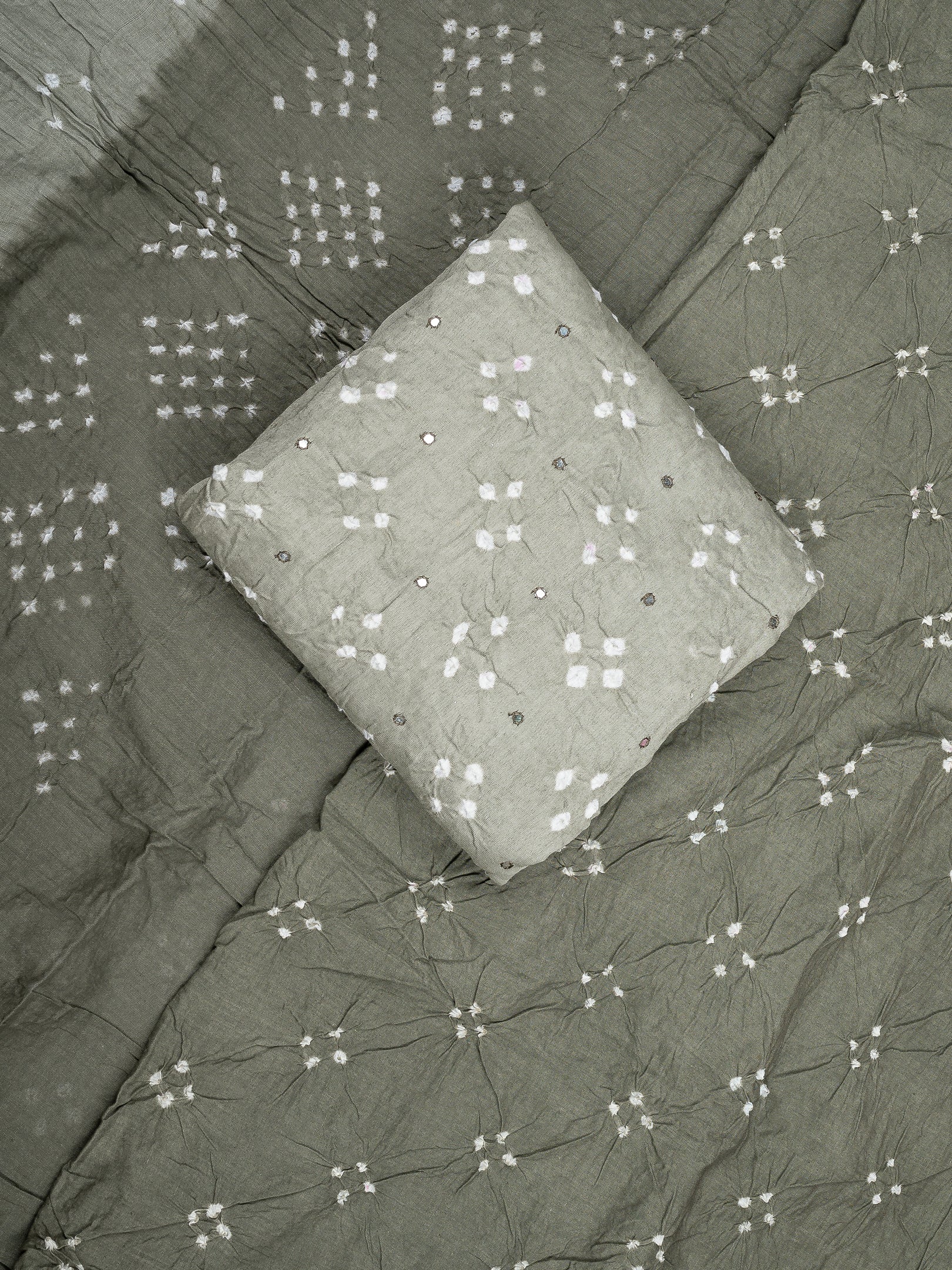 Grey Cotton Chudidhar Fabric Set - EG1734 view-1