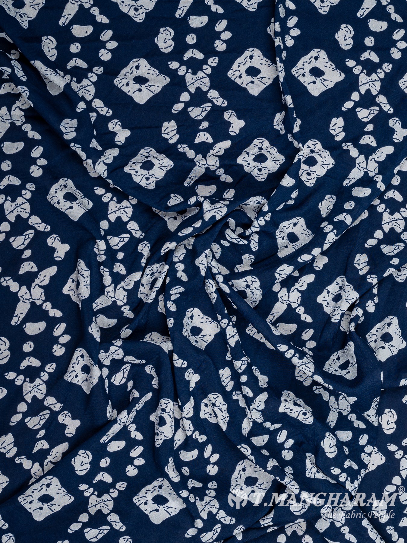 Blue Crepe Fabric - EC9759 view-4