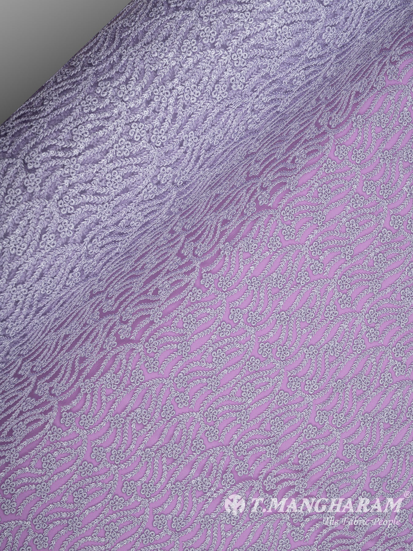 Violet Net Embroidery Fabric - EC8432 view-2