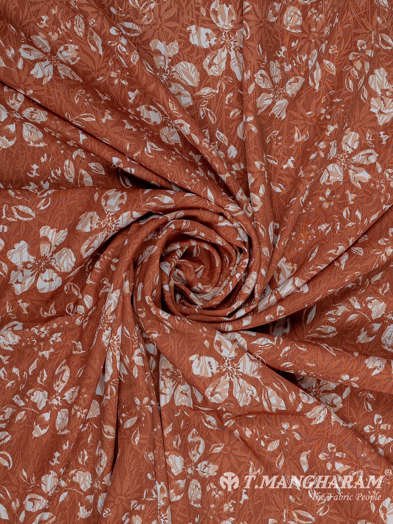 Orange Crepe Fabric - EB8313