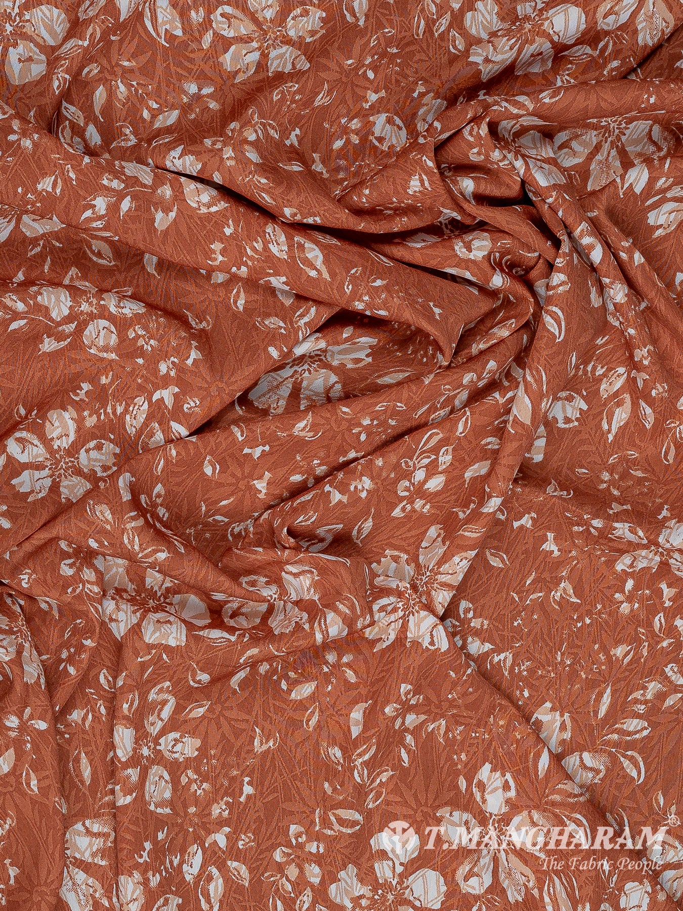 Orange Crepe Fabric - EB8313