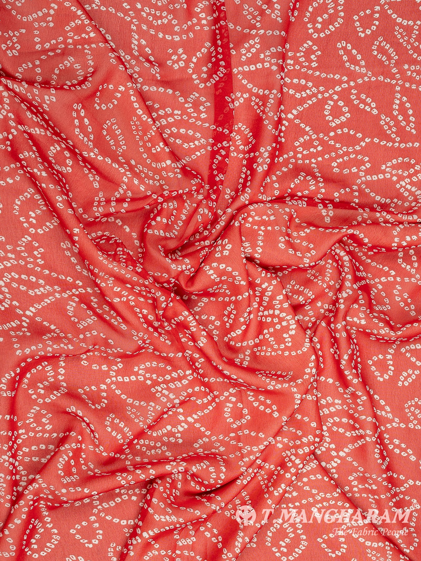 Red Georgette Fabric - EB7091