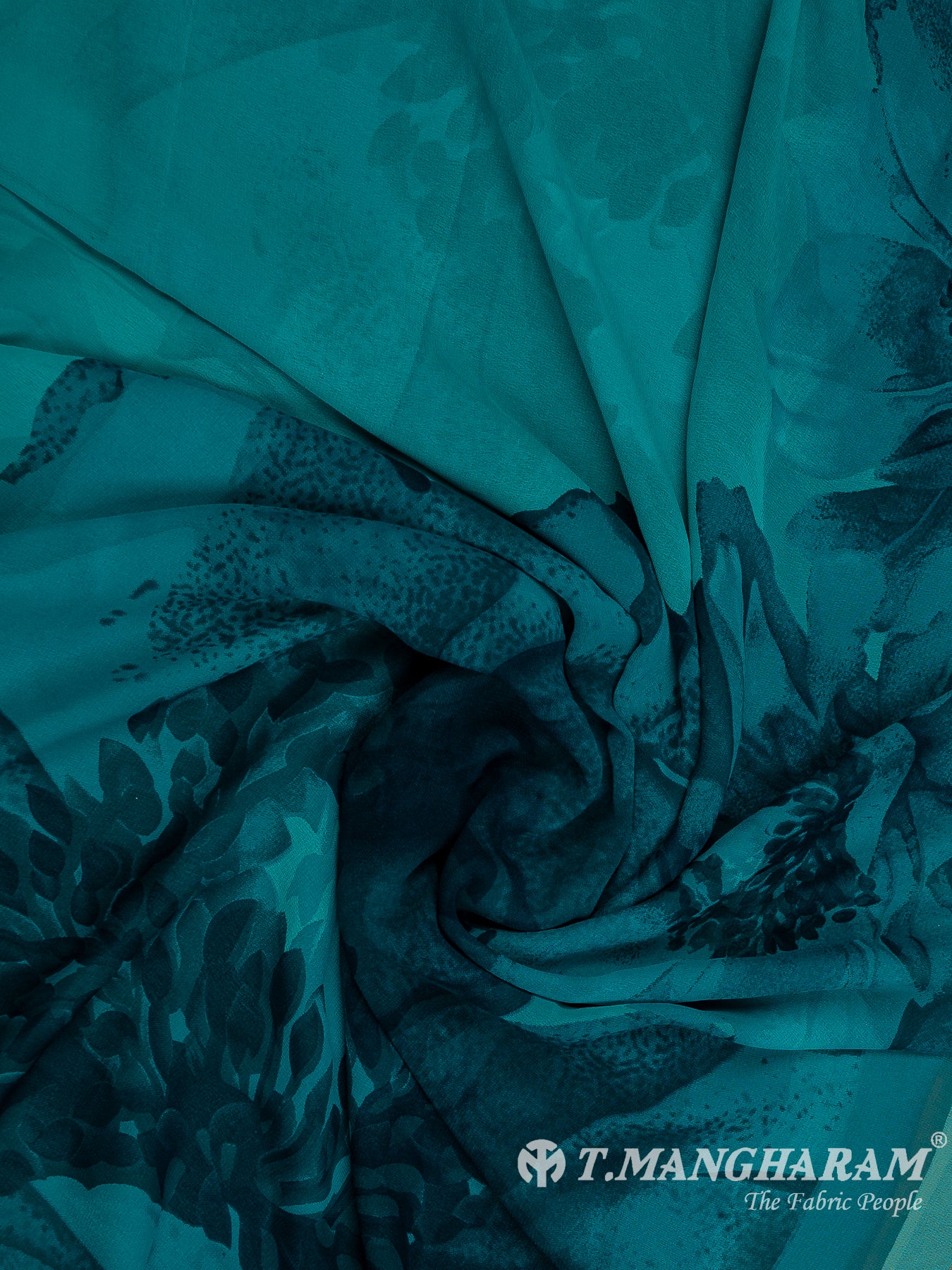 Green Crepe Chudidhar Fabric Set - EH1660 view-3