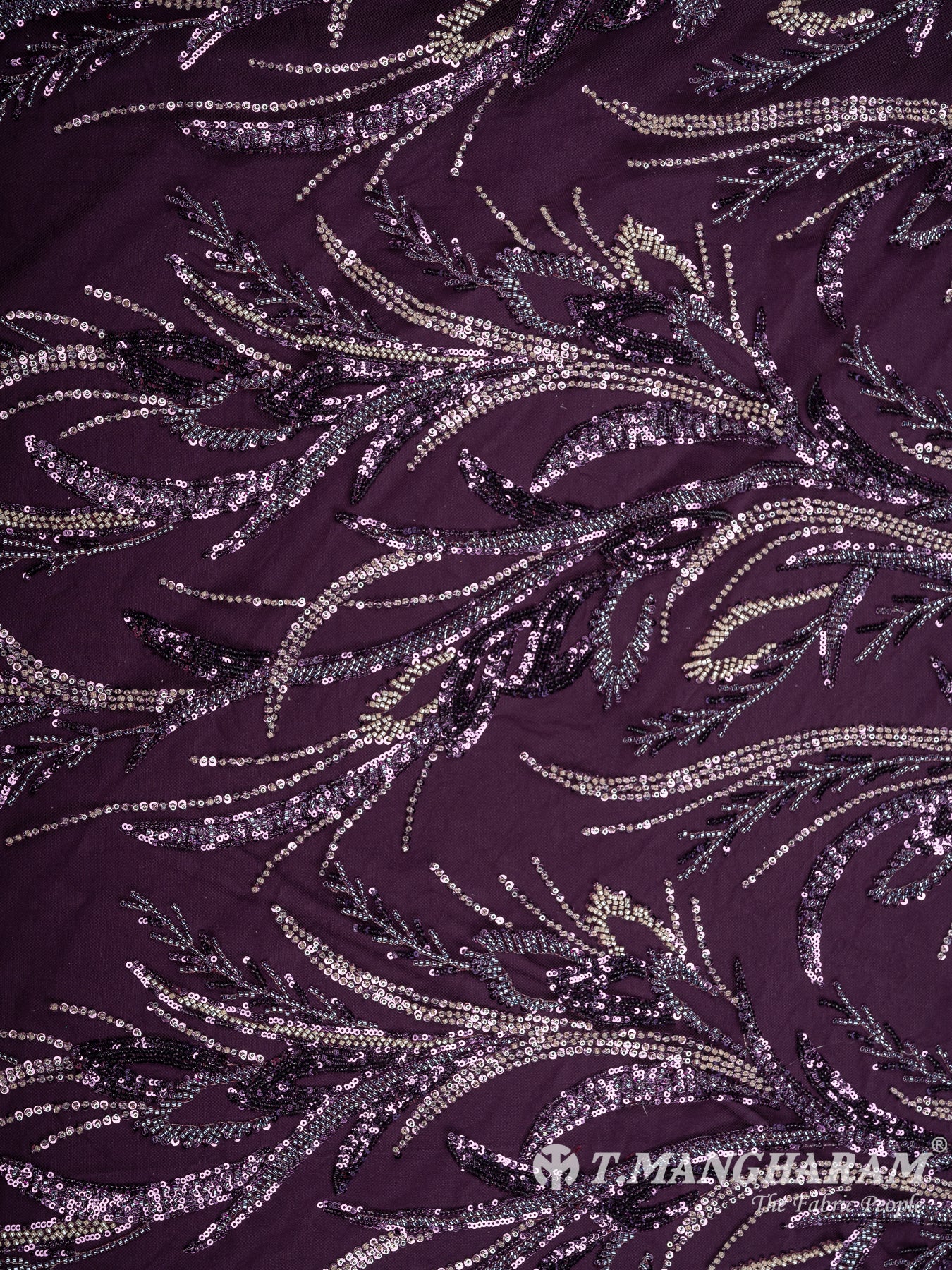 Purple Fancy Net Fabric - EC8567 view-3