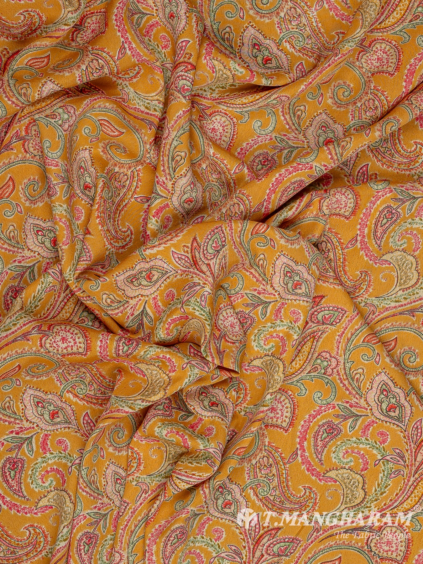 Yellow Crepe Fabric - EB8308