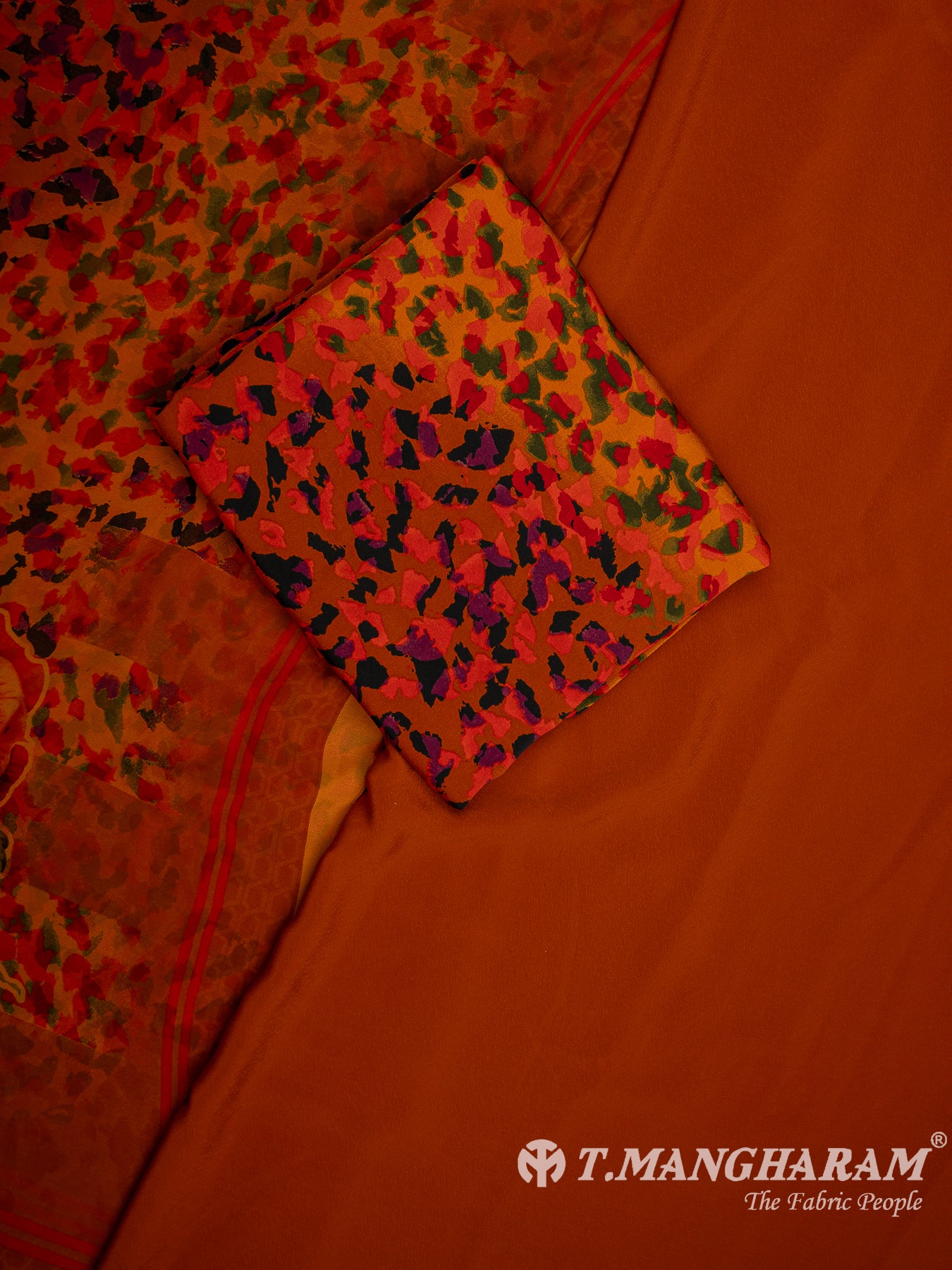 Multicolor Crepe Chudidhar Fabric Set - EH1600 view-1