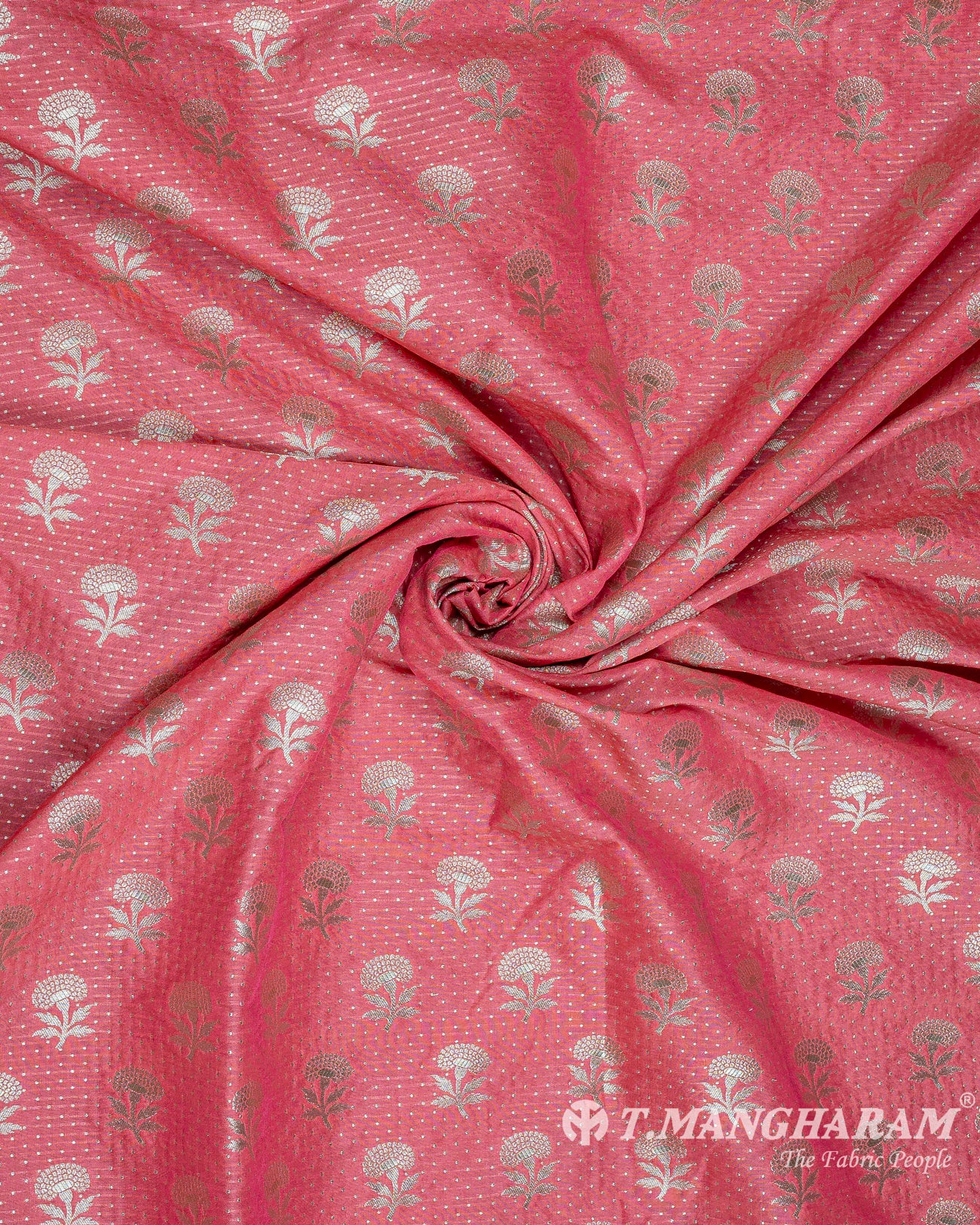 Pink Banaras Fabric - EC9453 view-1