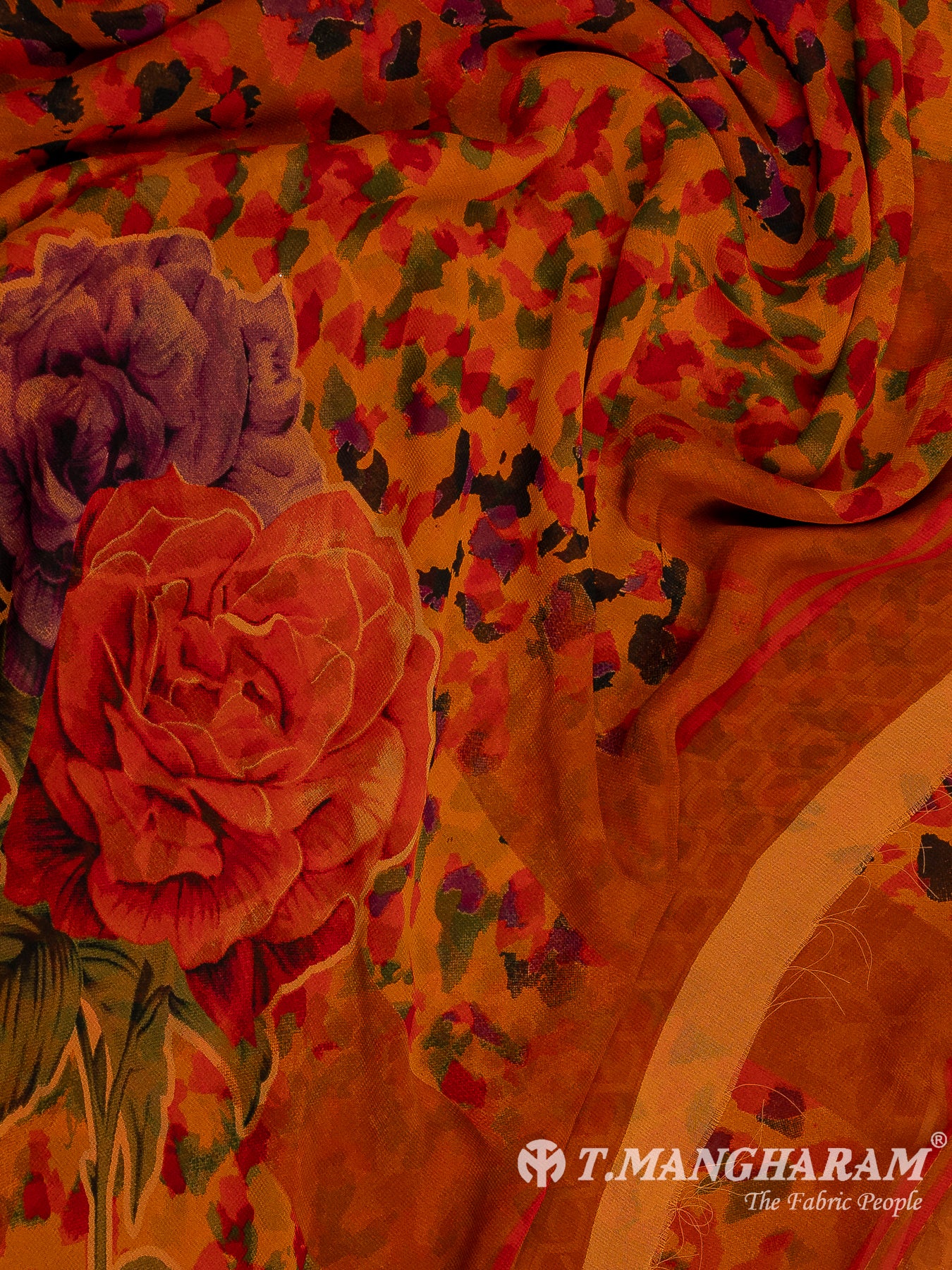 Multicolor Crepe Chudidhar Fabric Set - EH1600 view-3