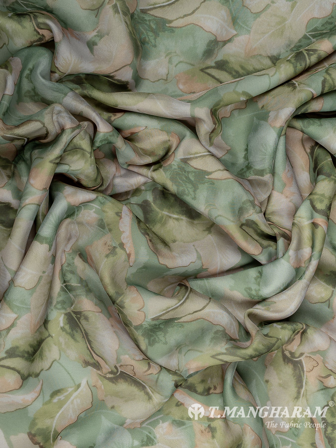 Green Organza Fabric - EC11177