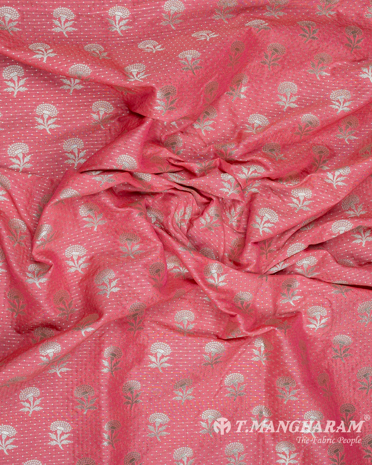 Pink Banaras Fabric - EC9453 view-4