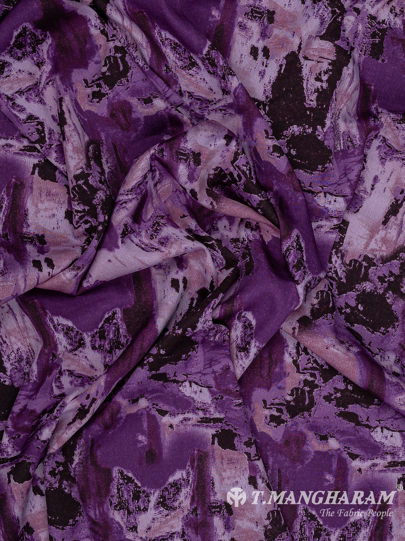 Purple Crepe Fabric - EB8266