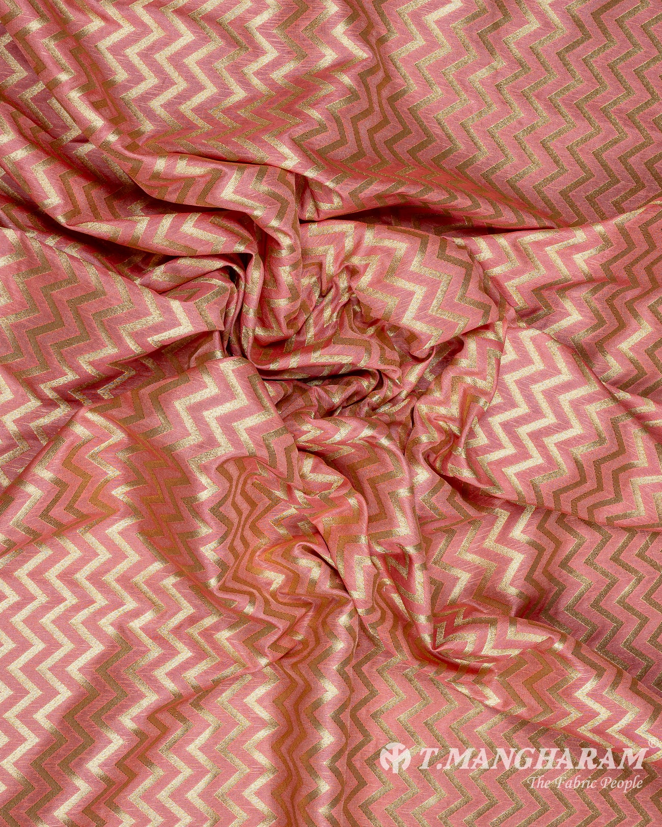 Pink Banaras Fabric - EC9445 view-4