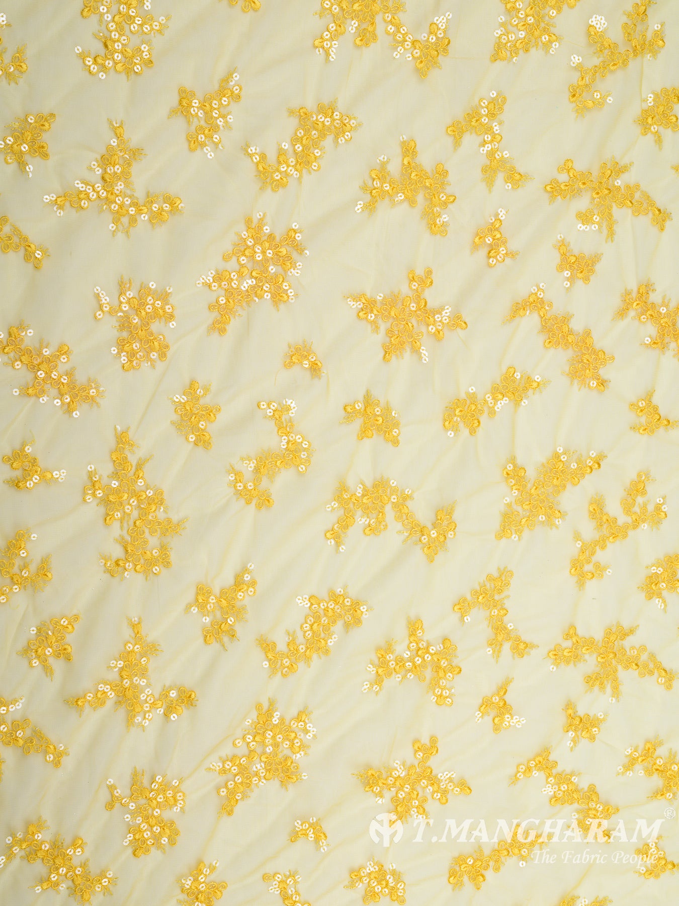 Yellow Fancy Net Fabric - EB5767 view-3