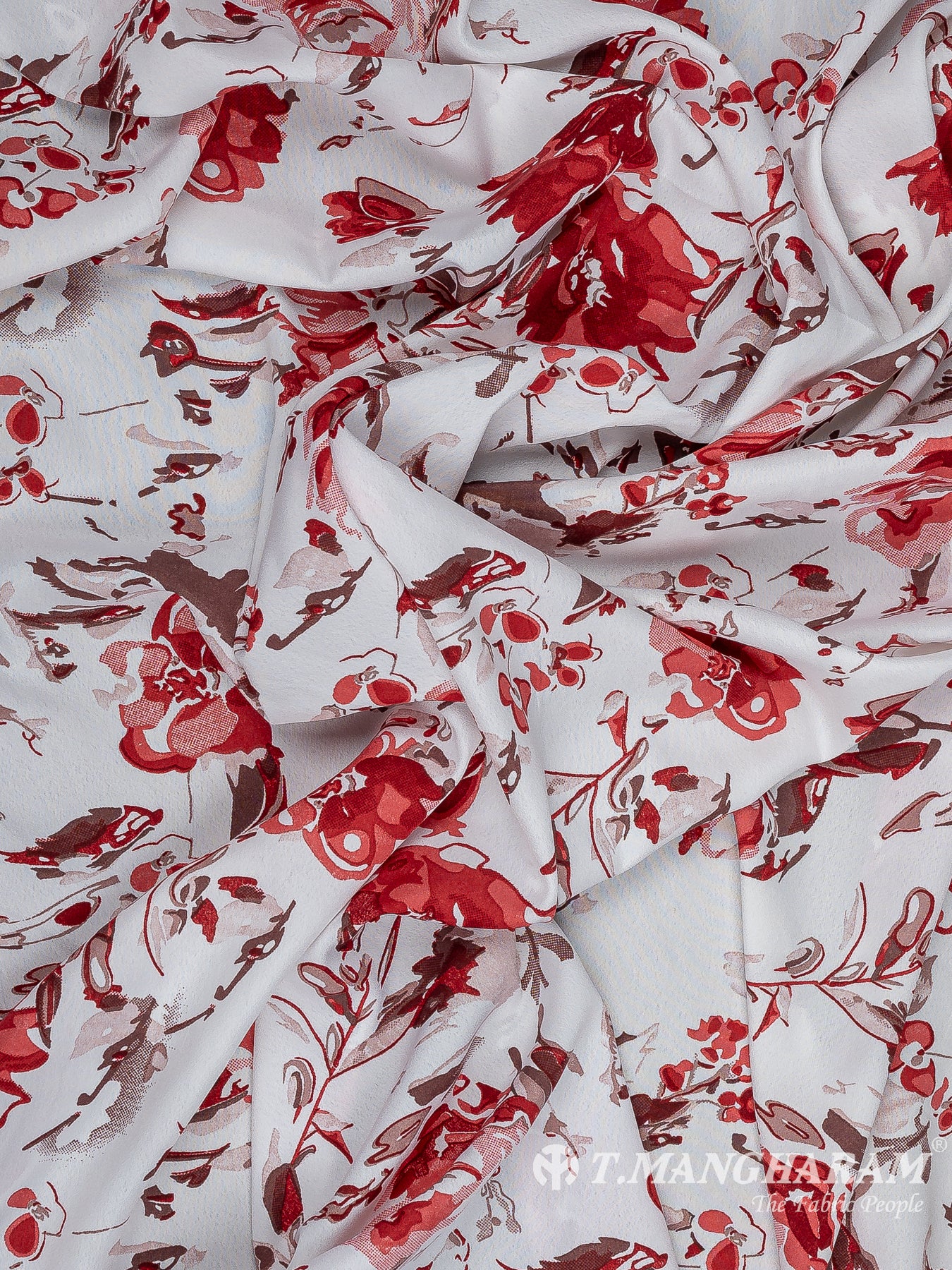 White Crepe Fabric - EB8237