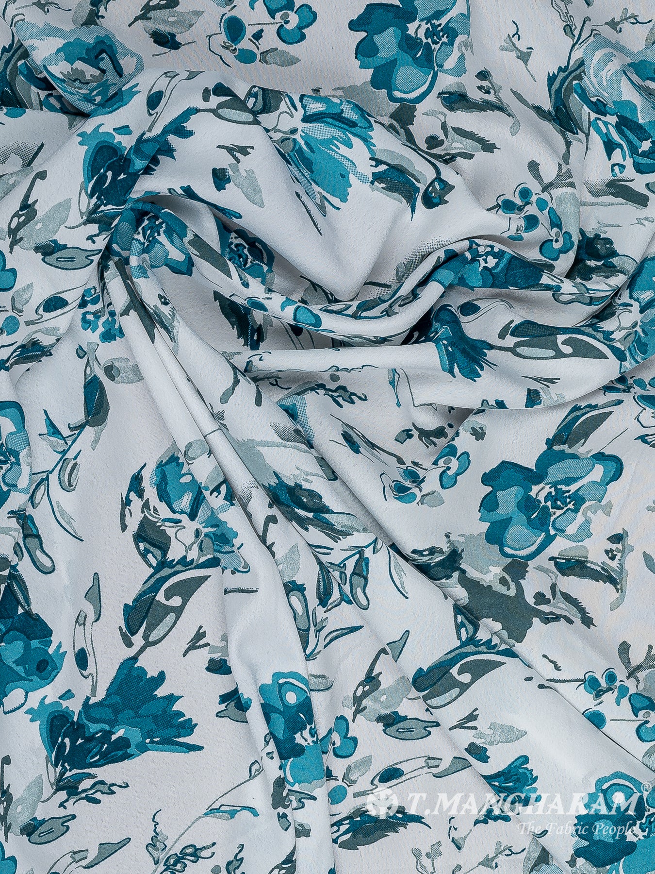 White Crepe Fabric - EB8224