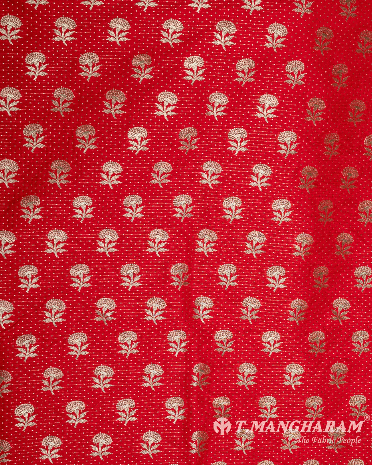 Red Banaras Fabric - EC9442 view-3