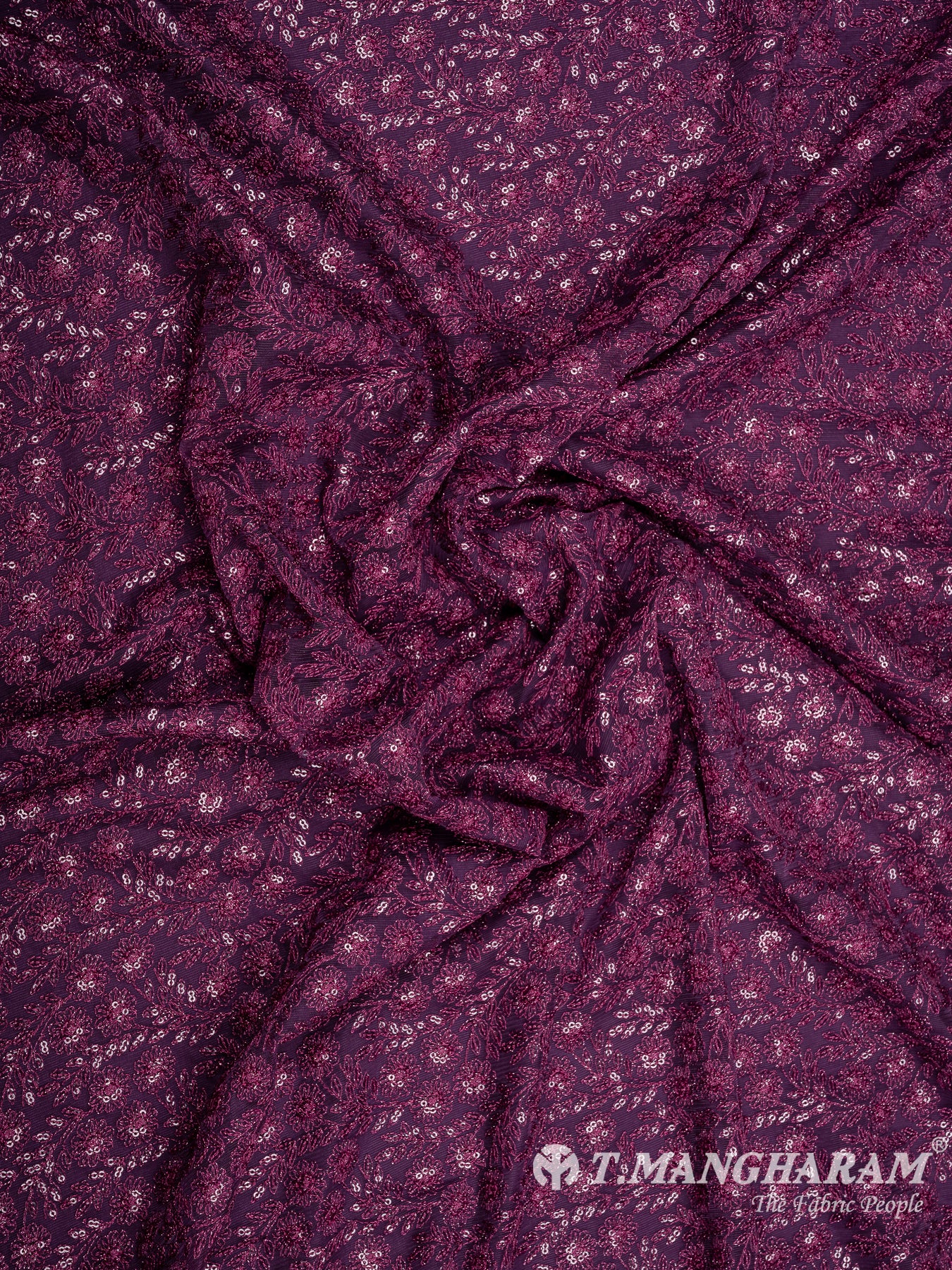 Purple Fancy Net Fabric - EC8562 view-4