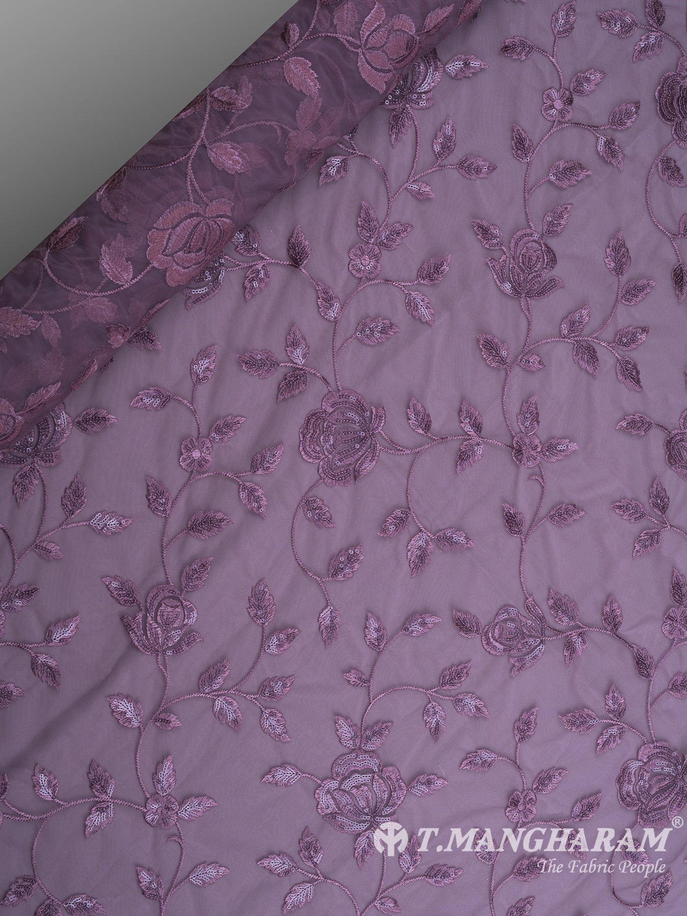 Purple Fancy Net Fabric - EB5760 view-2