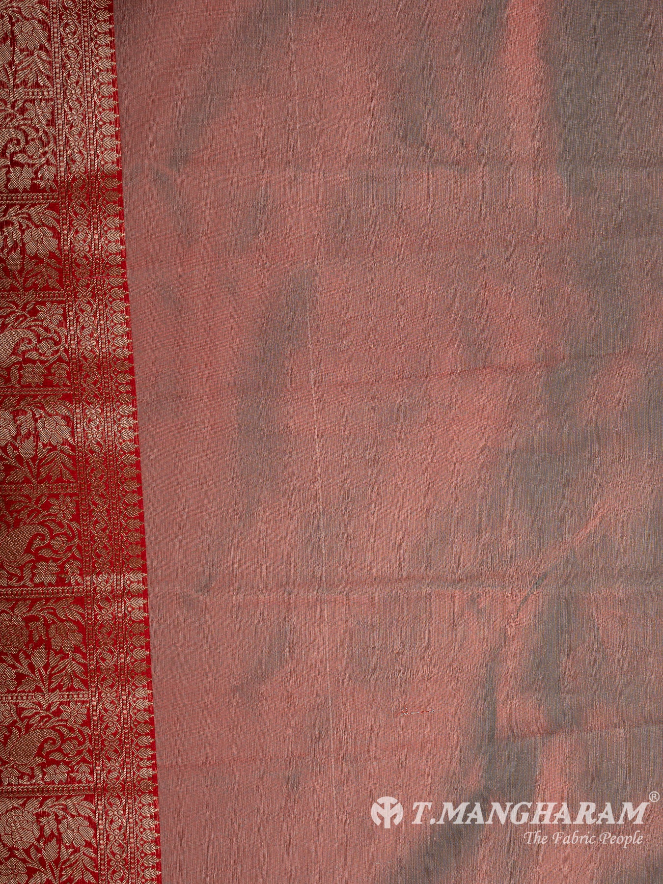 Maroon Semi Banaras Fabric - EB8150