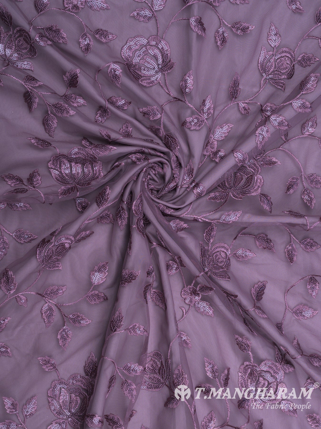 Purple Fancy Net Fabric - EB5760 view-1