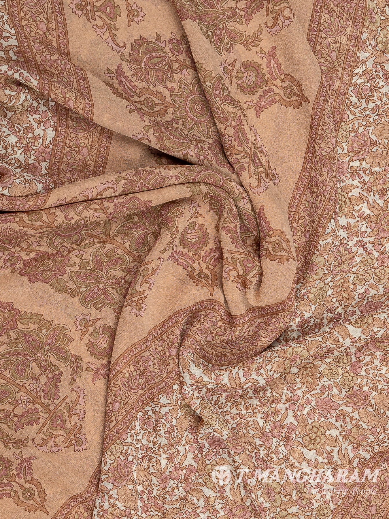 Beige Crepe Chudidhar Fabric Set - EH1655 view03