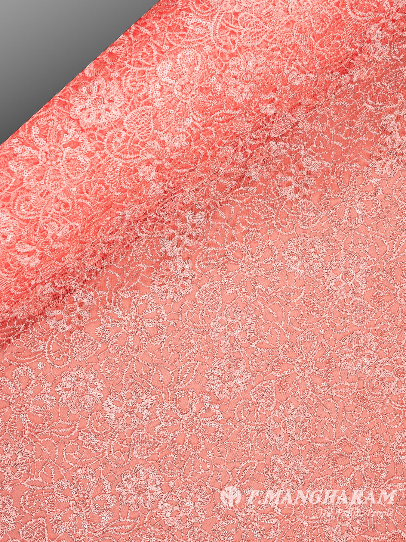 Peach Fancy Net Fabric - EB5794 view-2