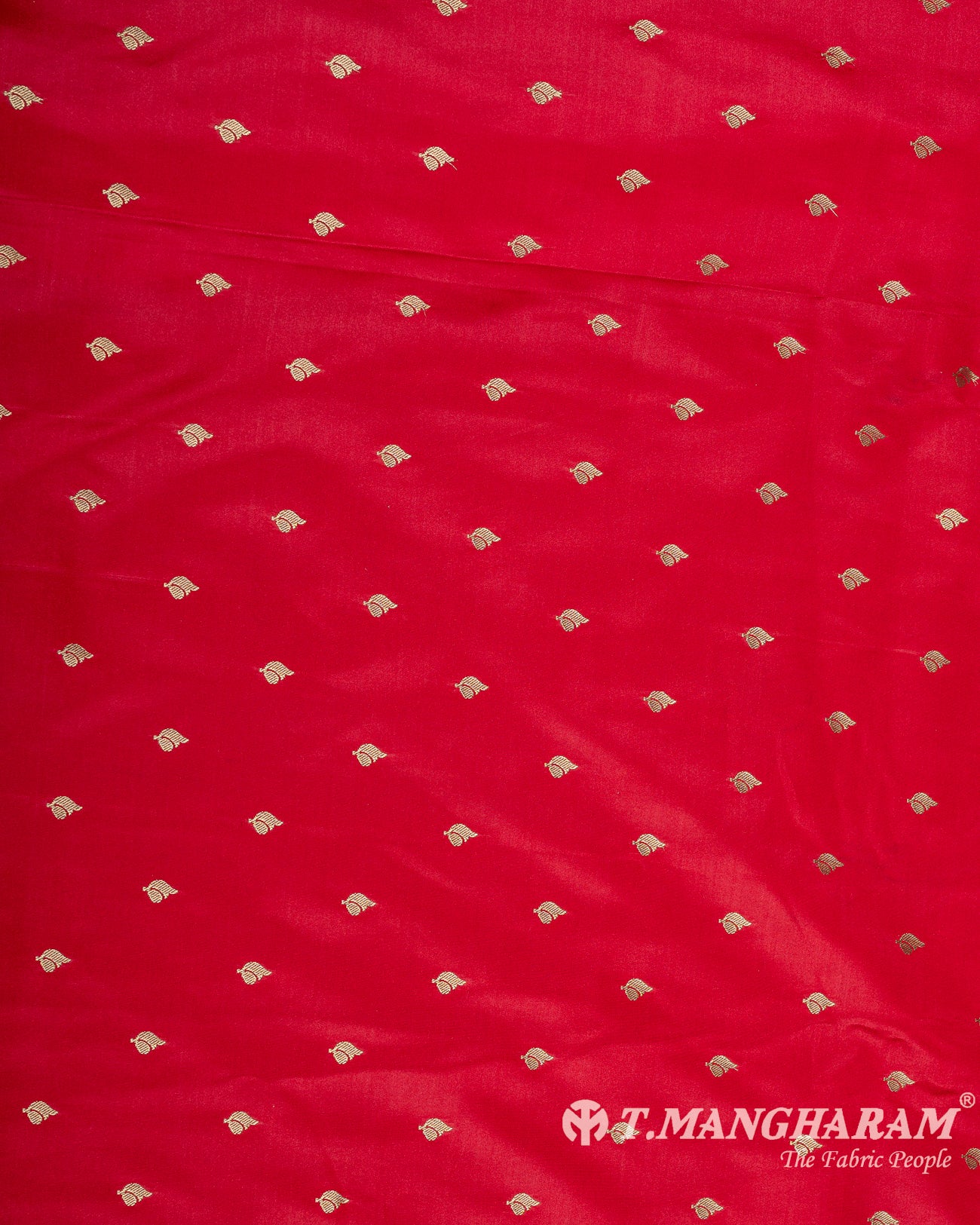 Red Banaras Fabric - EC9507 view-3