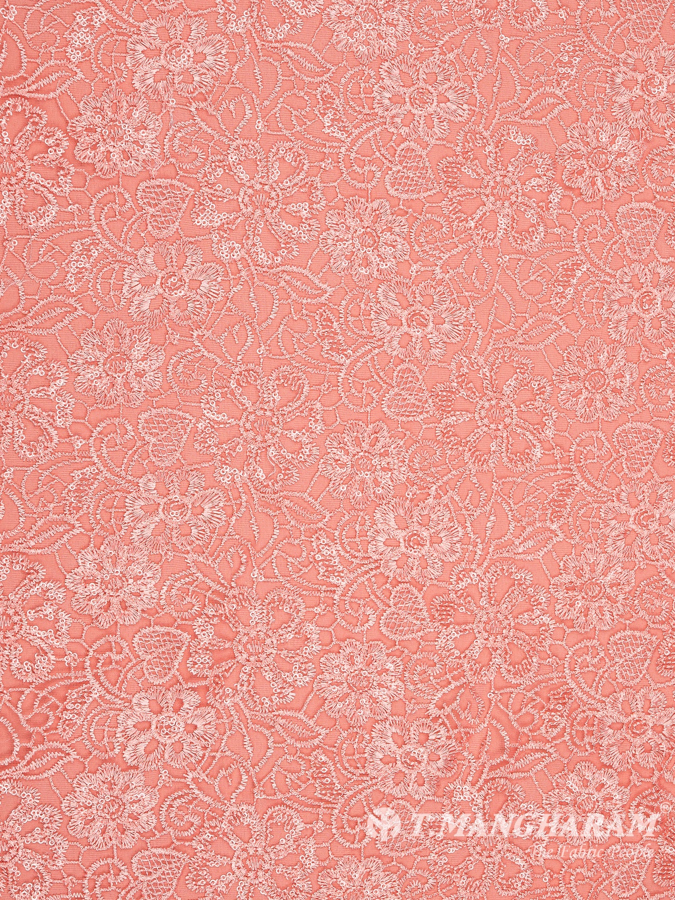 Peach Fancy Net Fabric - EB5794 view-3