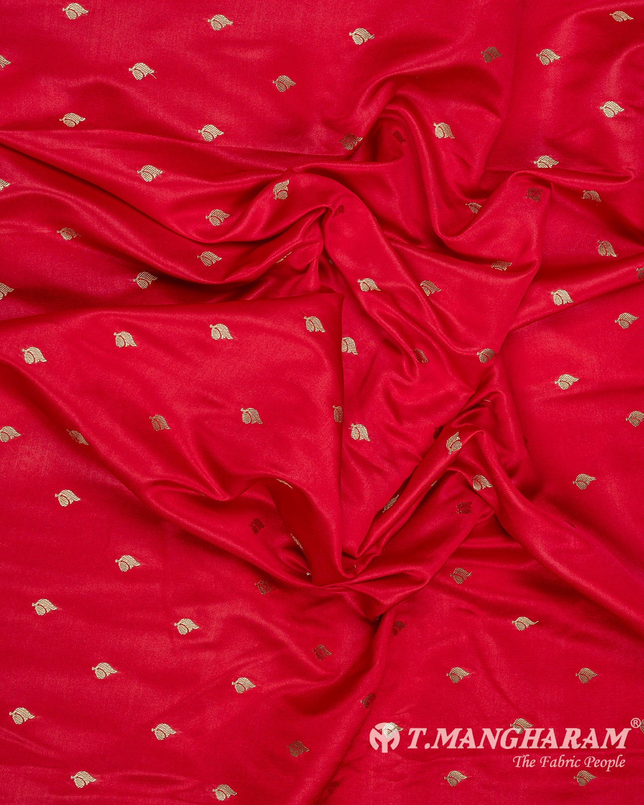 Red Banaras Fabric - EC9507 view-4