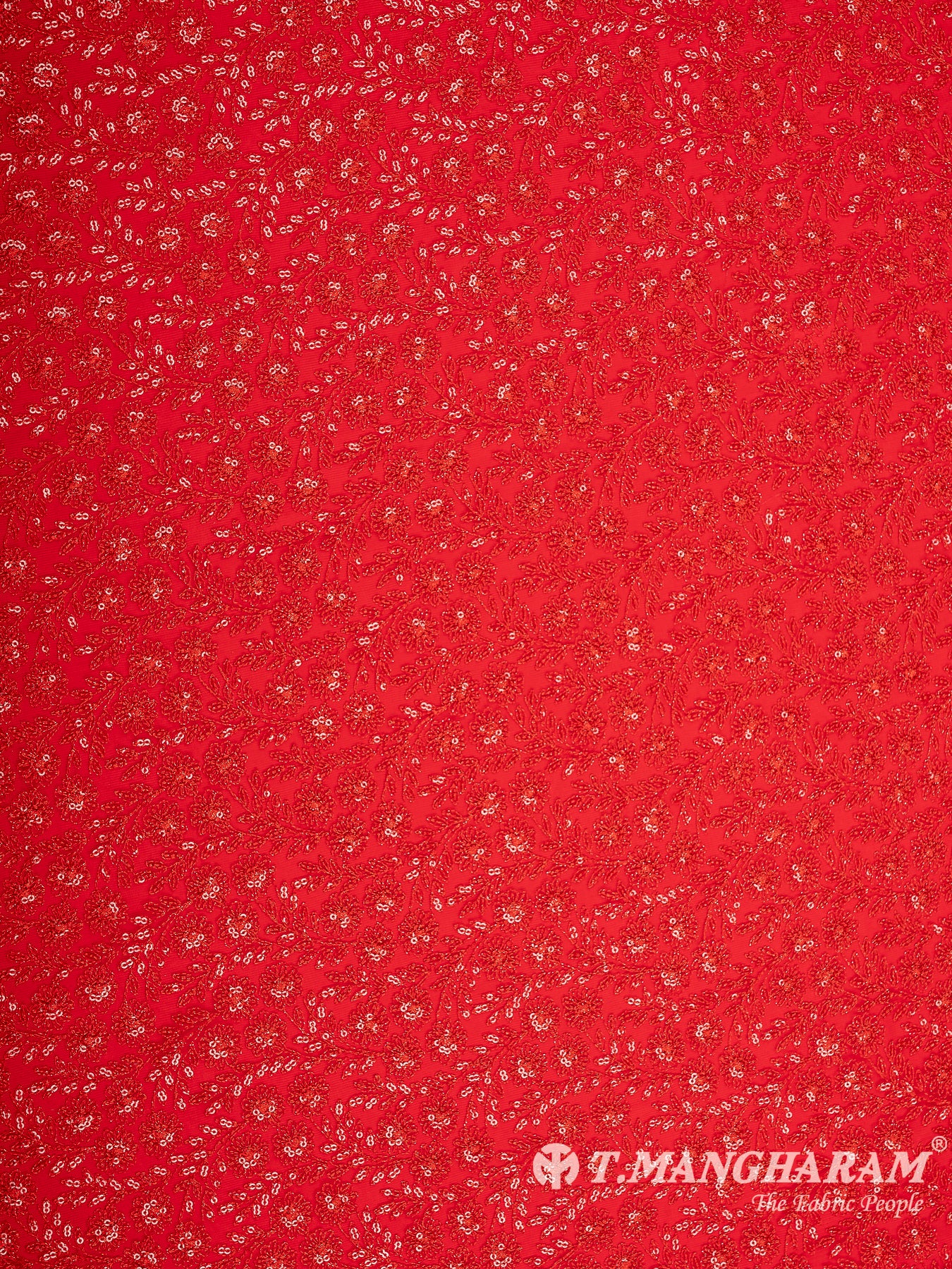 Red Fancy Net Fabric - EC8560 view-3
