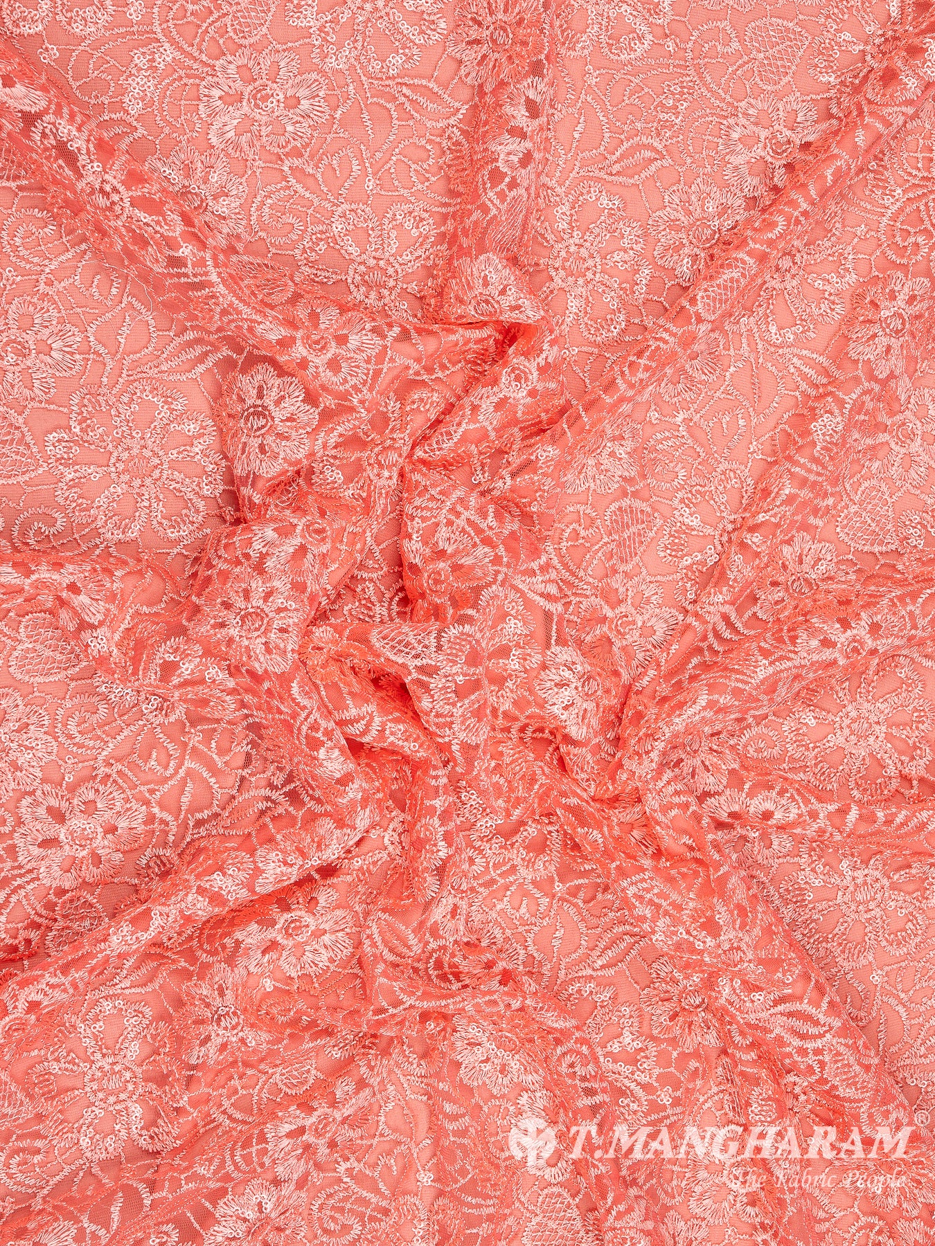 Peach Fancy Net Fabric - EB5794 view-4