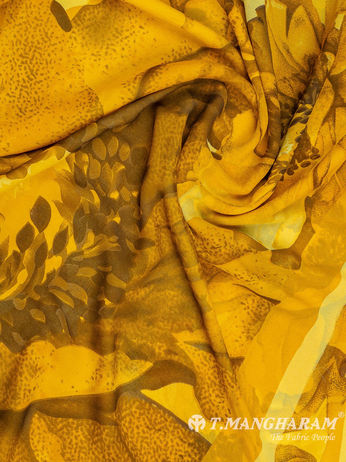 Yellow Crepe Chudidhar Fabric Set - EH1659 view-3