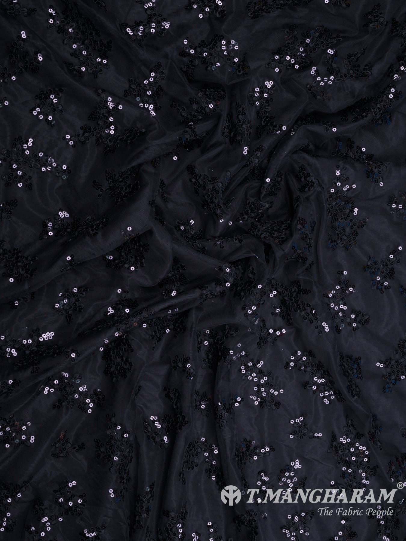 Black Fancy Net Fabric - EB5768 view-4