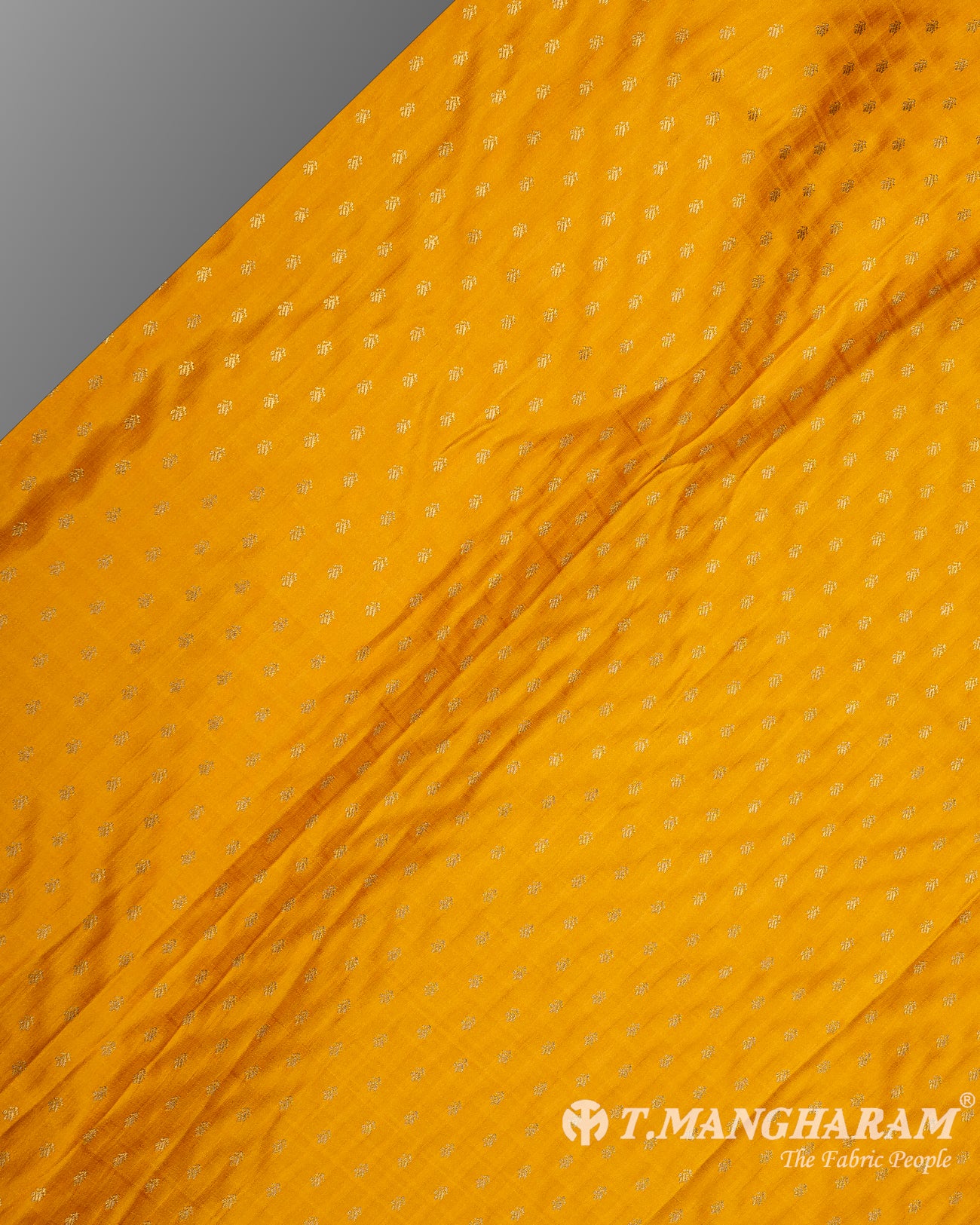 Yellow Banaras Fabric - EC9503 view-2